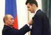 PRESIDENT VLADIMIR PUTIN OF THE RUSSIAN FEDERATION CONFERRING THE “FRIENDSHIP ORDER” ON MIKHAIL PROKHOROV FOR MERITORIOUS CONTRIBUTION TO RUSSIA’S PROGRESSIVE ECONOMIC RELATIONSHIPS / Photo from the website SENSUSNOVUS.RU