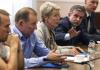 JUNE 23, 2014, DONETSK. MEETING OF THE TRILATERAL CONTACT GROUP UKRAINE-RUSSIA-OSCE AND REPRESENTATIVES OF THE SELF-PROCLAIMED DONETSK AND LUHANSK PEOPLE’S REPUBLICS. UKRAINE WAS REPRESENTED BY KUCHMA, RUSSIA BY AMBASSADOR ZURABOV, THE OSCE BY TAGLIAVINI. MEDVEDCHUK AND SHUFRYCH, WHO WERE PRESENT AT THE MEETING, WERE DELEGATED BY THE UKRAINIAN GOVERNMENT. THE PARTIES AGREED TO CEASE FIRE UNTIL JUNE 27, BUT ON THE NEXT DAY TERRORISTS CONTINUED ATTACKING THE POSITION OF UKRAINIAN FORCES / Reuters photo